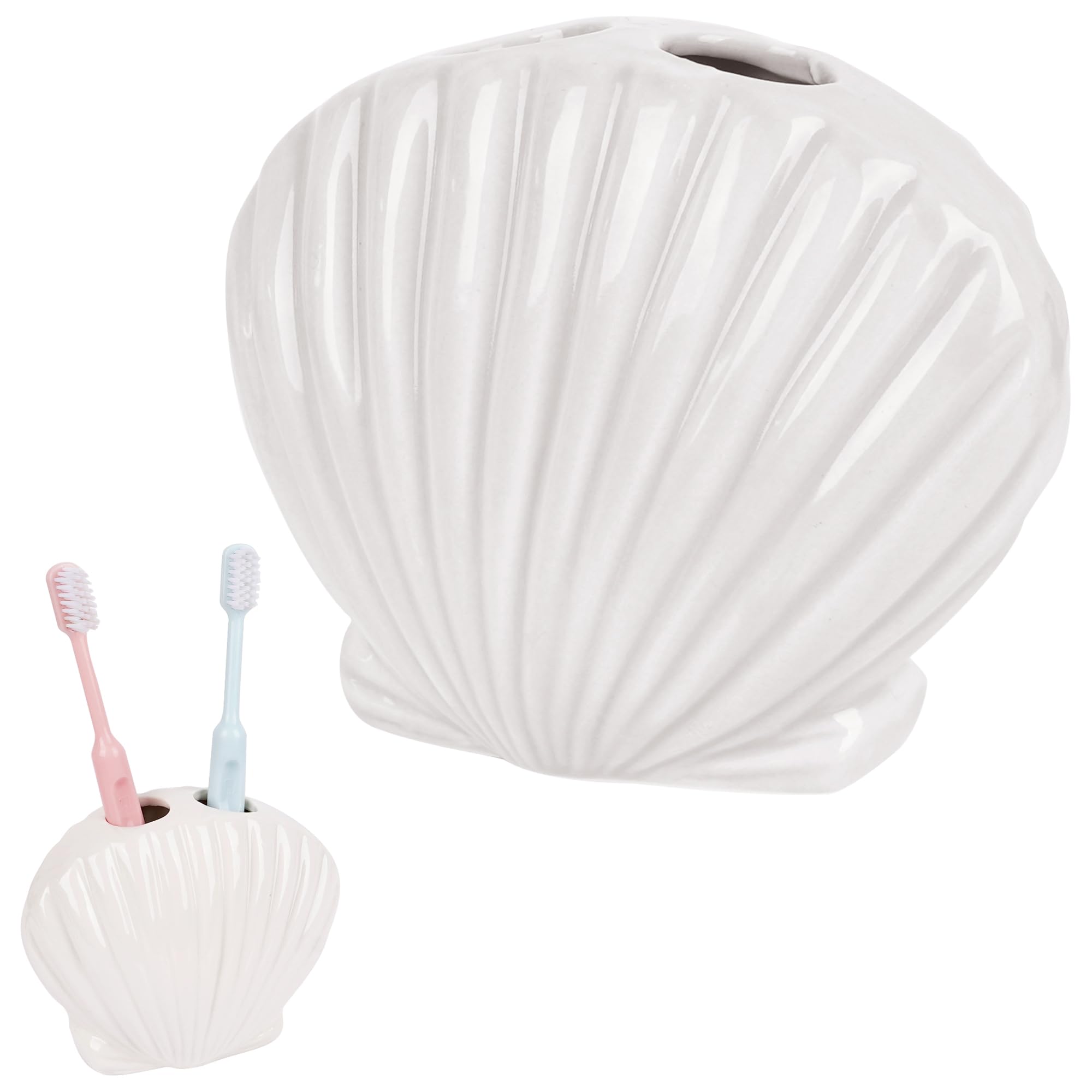 Support brosse à dents céramique au fini précieux pour décoration de salle de bain