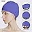 Tripsky Silicone Swim Cap,Comfortable Bathing Cap Ideal for Curly Short Medium Long Hair, Swimming Cap for Women and Men, Shower Caps Keep Hairstyle Unchanged (Very Peri)