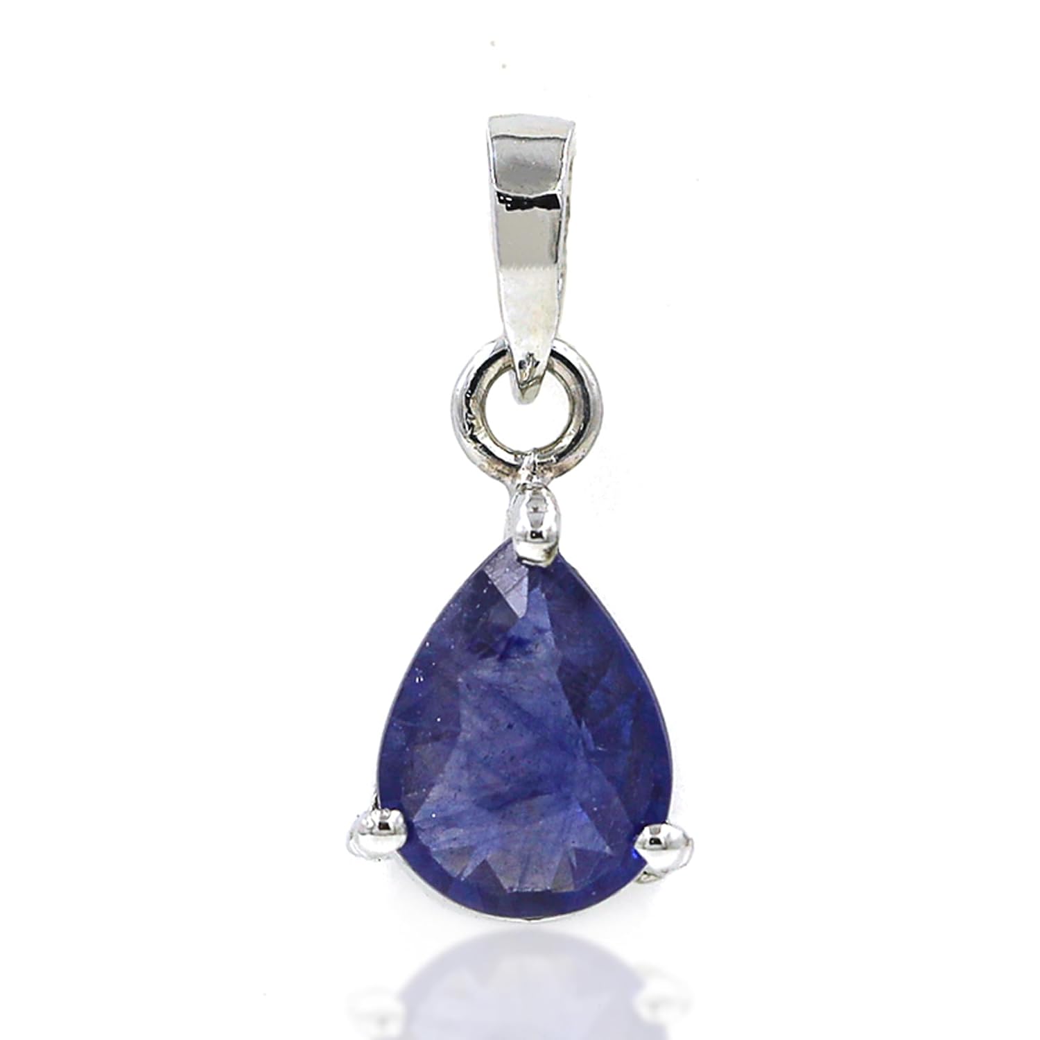 Pendant Necklace For Women 925 Sterling Silver Natural Dainty Pendant Shape Gemstone IKP-P
