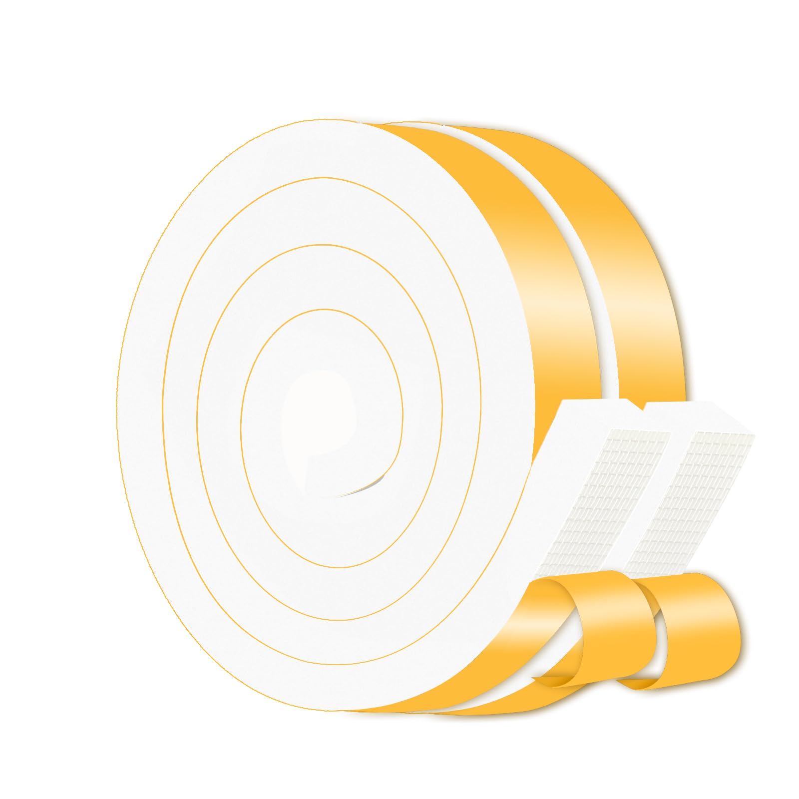 Foam Weather Stripping Tape,High Density CR,1 in x 3/4 in x 13 Ft