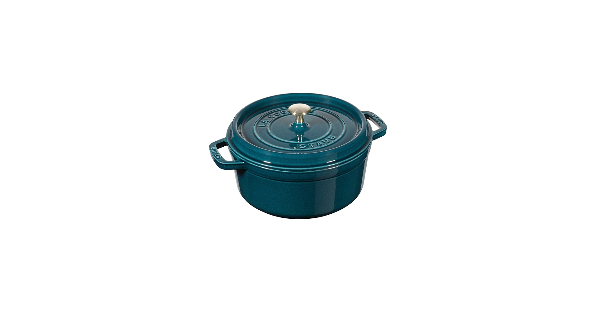 Amazon.com: Staub Cocotte Round 24 cm La Mer: Home & Kitchen