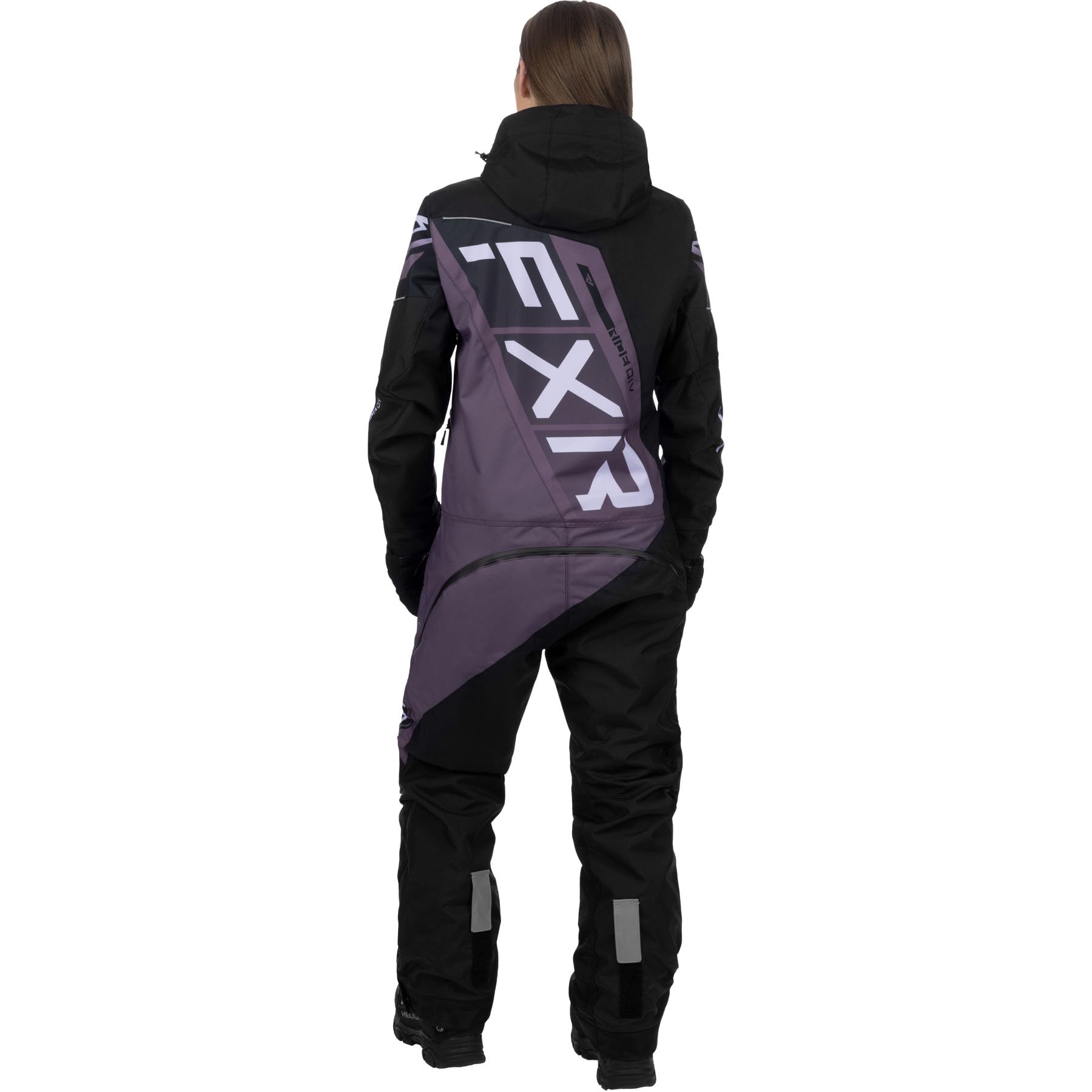 FXR Women's CX F.A.S.T. Insulated Monosuit 2025 (Black/Muted Grape - 4)
