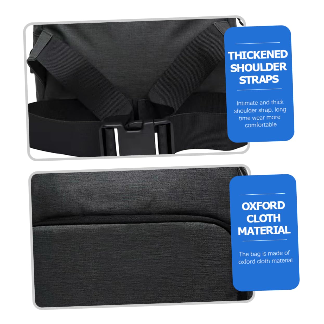 Étui pour Appareil Photo Reflex Numérique Oxford, Paquet Bandoulière Zippé