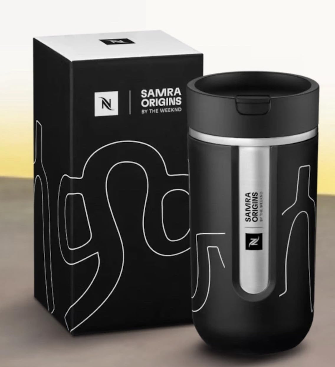 Nespresso Tasse de voyage 400 ml, Samra by Weeknd Limited Edition