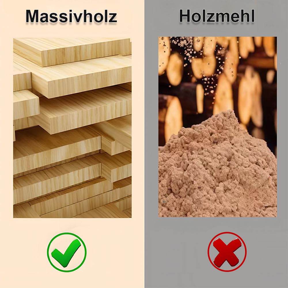 Deska sedesowa z litego drewna sosnowego w kolorze mahoniowo-czerwonym, Soft-Touch – PIKLiDS (bez Soft-Close i szybkiego zamknięcia)