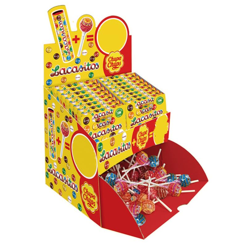 Lote de Golosinas Variadas – Pack 96 Uds (48 Tubos de Chocolate + 48 Piruletas) | Surtido para Fiestas, Cumpleaños y Eventos Infantiles