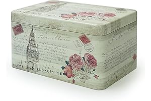 Vintage Tin Storage Box