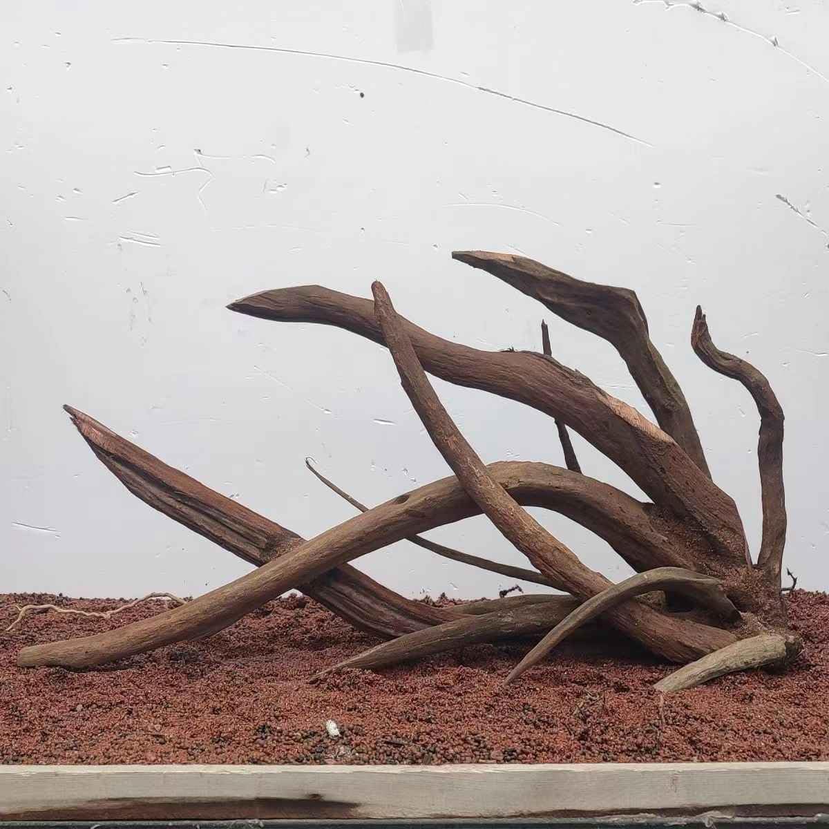 AWXZOM Aquarium Driftwood Centerpiece Aquarium Landscape, Handcrafted Fish Tank hardscape Landscape (Thorn Forest)