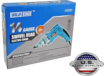 Wild Edge Electric Metal Shear, 14 Gauge 5.0 Amp Variable