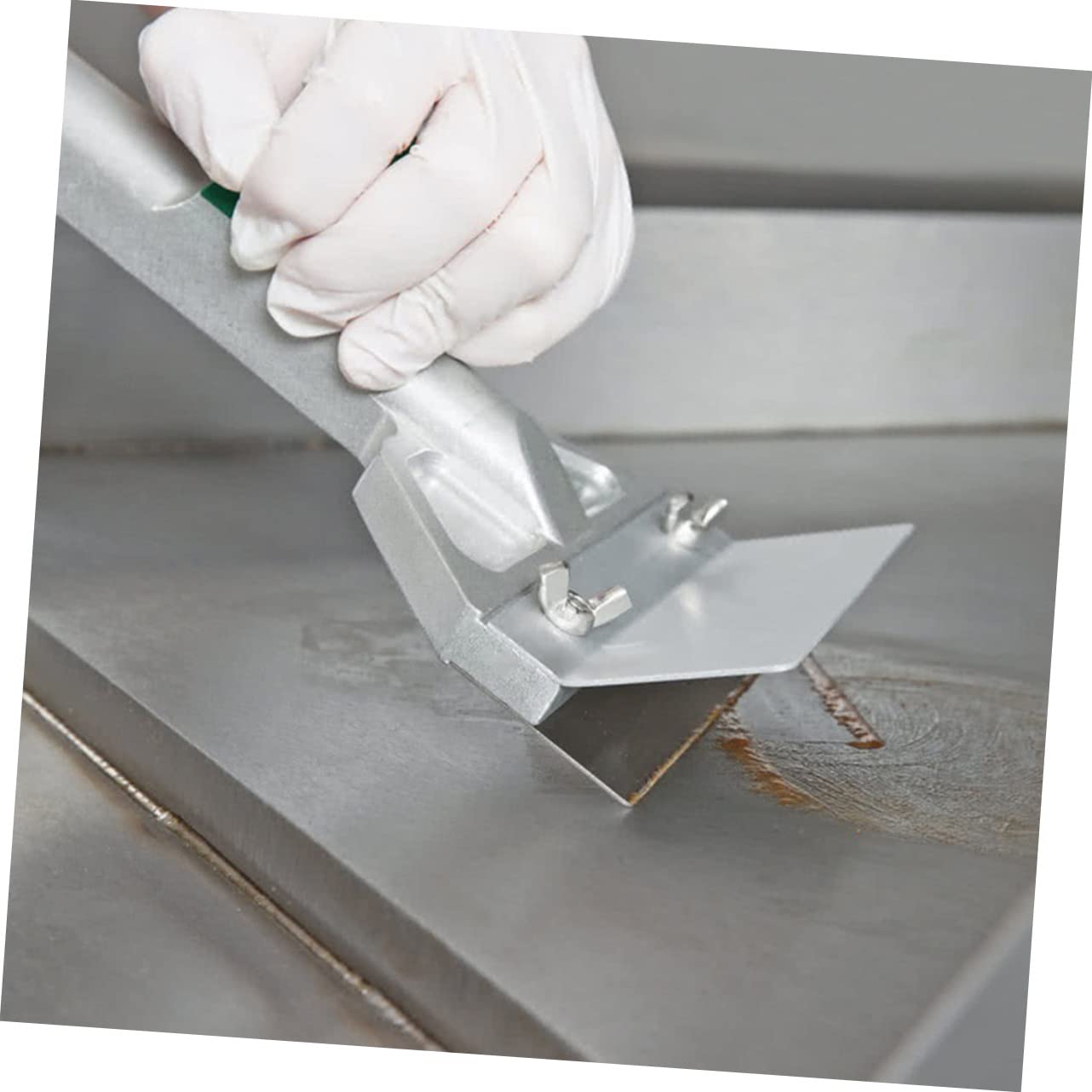 Toddmomy Heavy Duty Griddle Scraper Multi-use Scraper Tool Stainless Steel Blade Ergonomic Handle