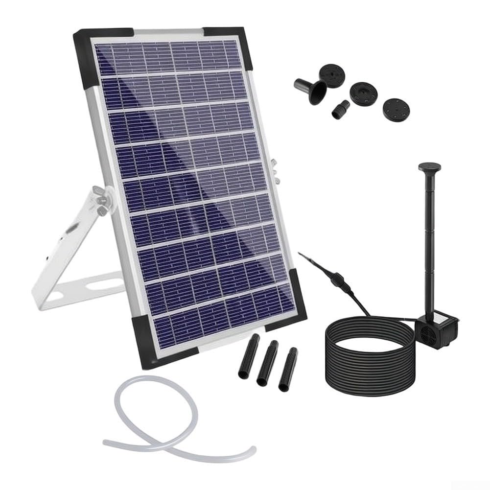 Pompa Acqua per giardino per solare DIY 6 Ugelli Inclusi Pompa