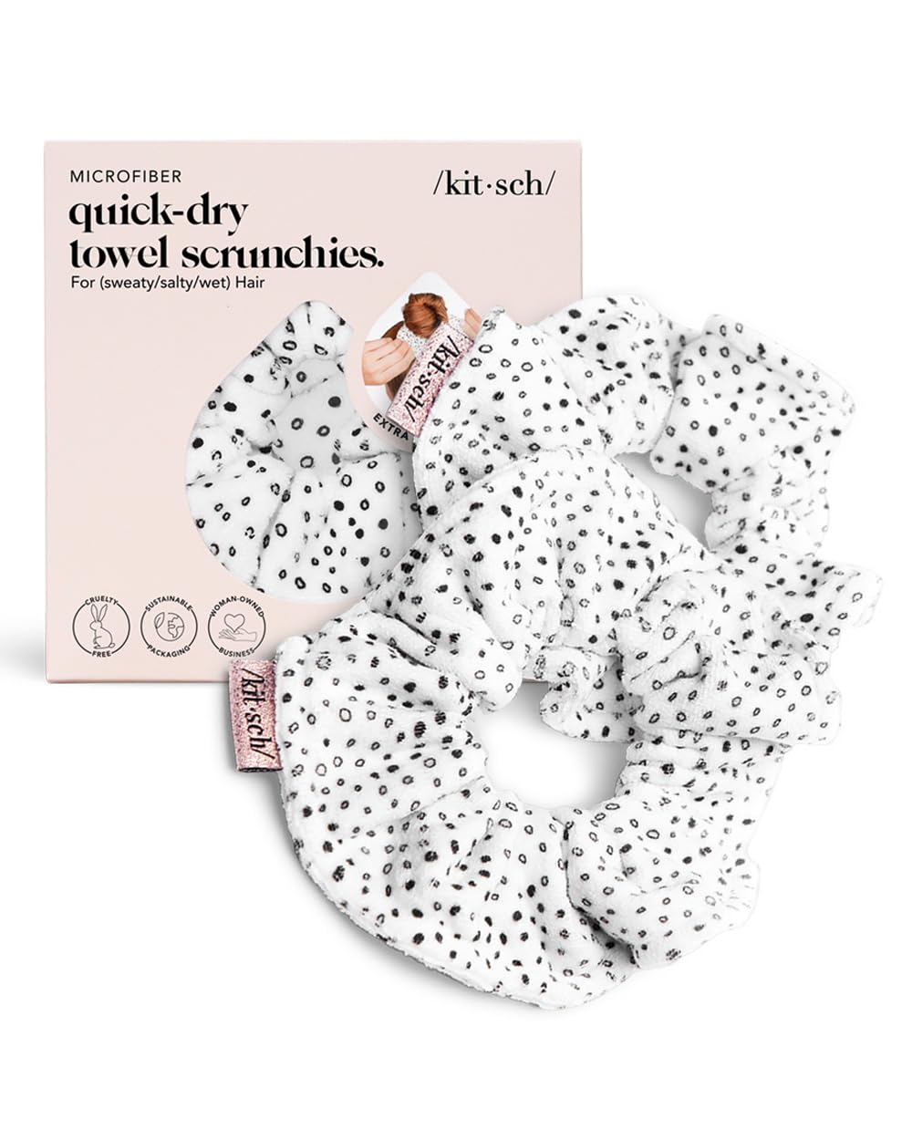 Kitsch Microfiber Hair Towel Scrunchie Soft Large