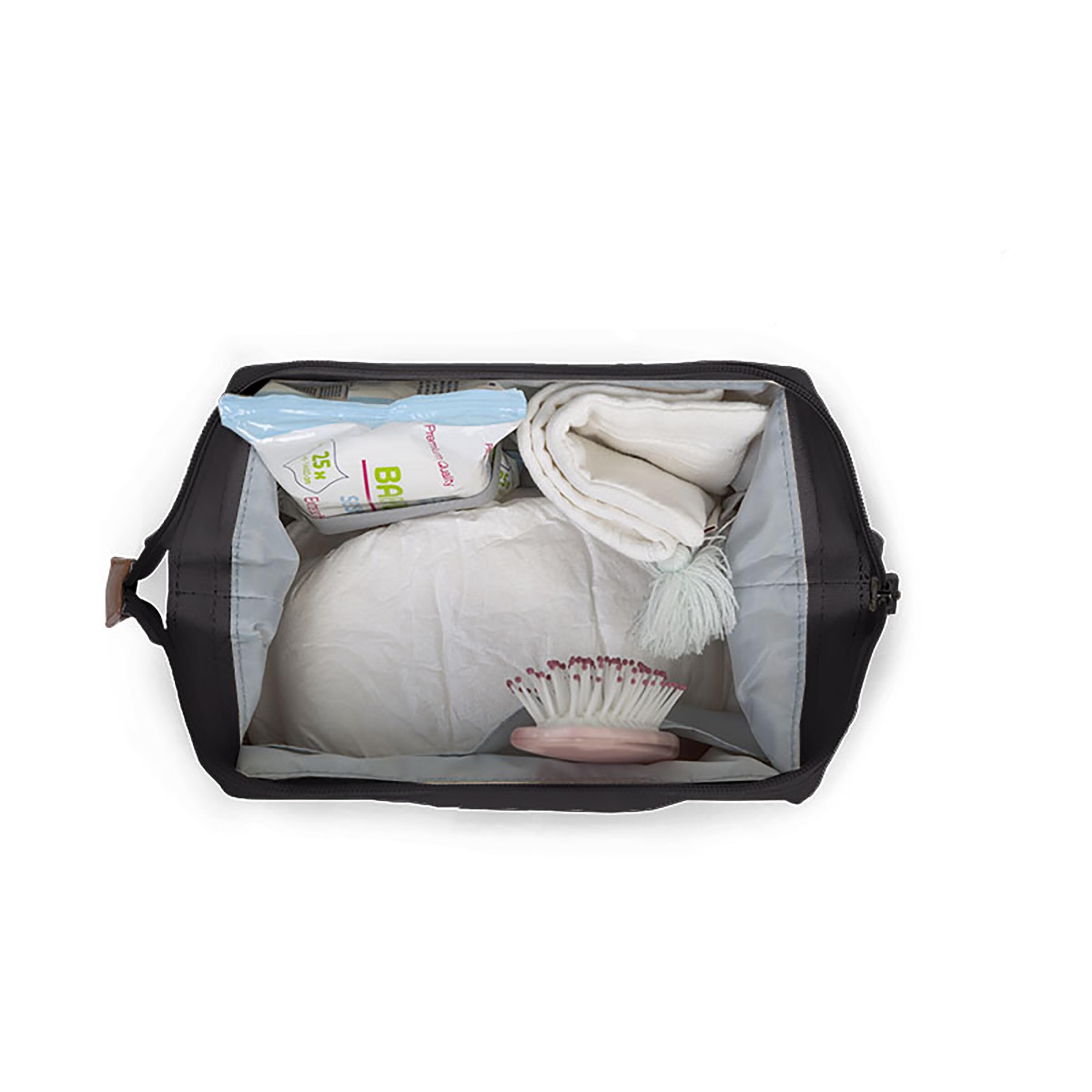 CHILDHOME Astuccio da toilette per neonato idrorepellente nero e oro