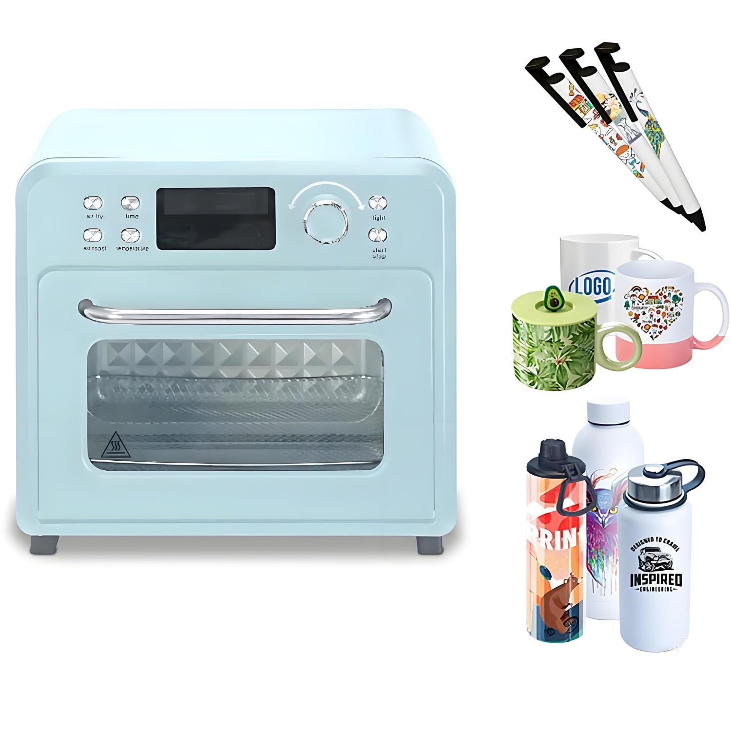Horno de convección genérico para sublimación de 16 litros y 1400 W, con