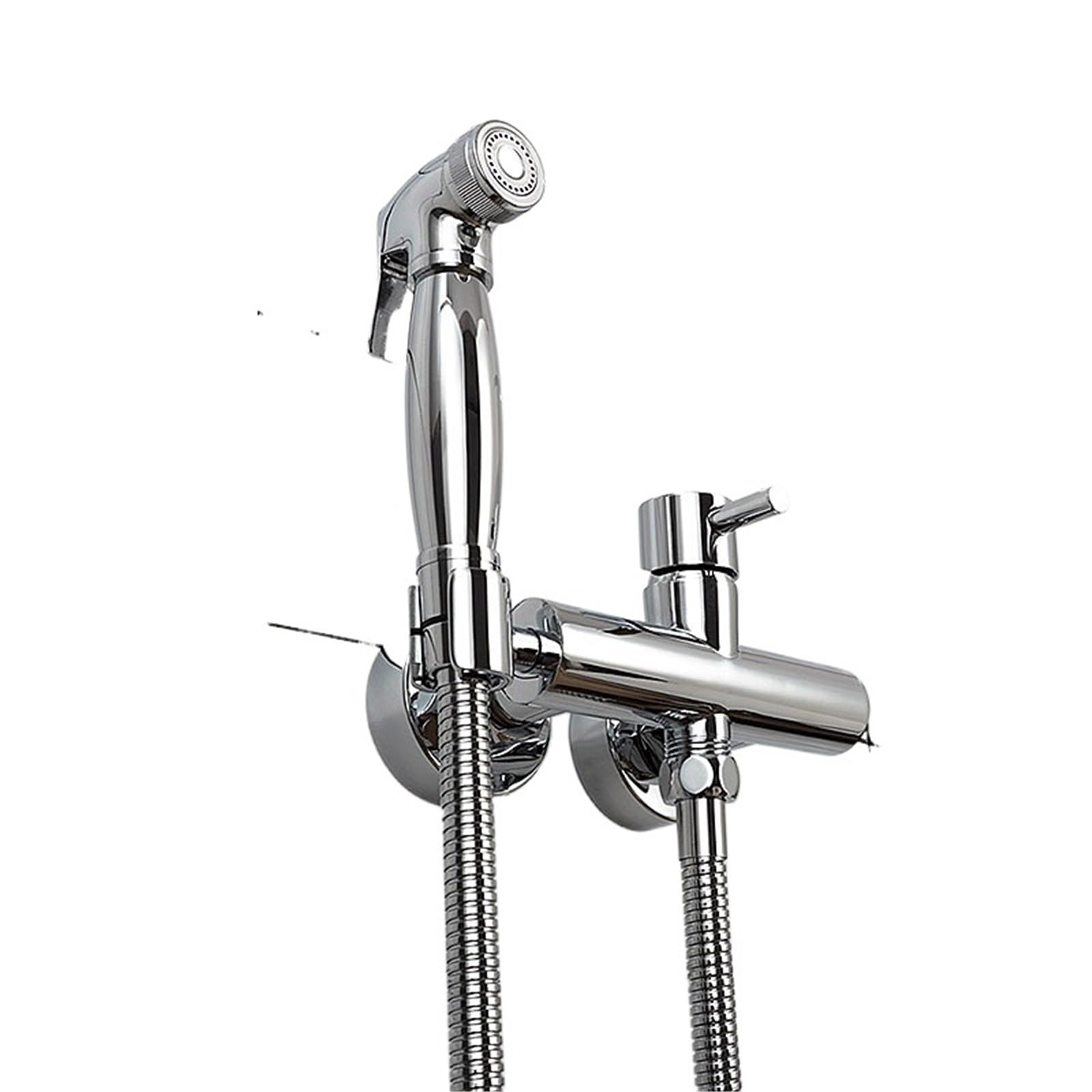 Ręczny bidet do montażu na ścianie ze stali nierdzewnej