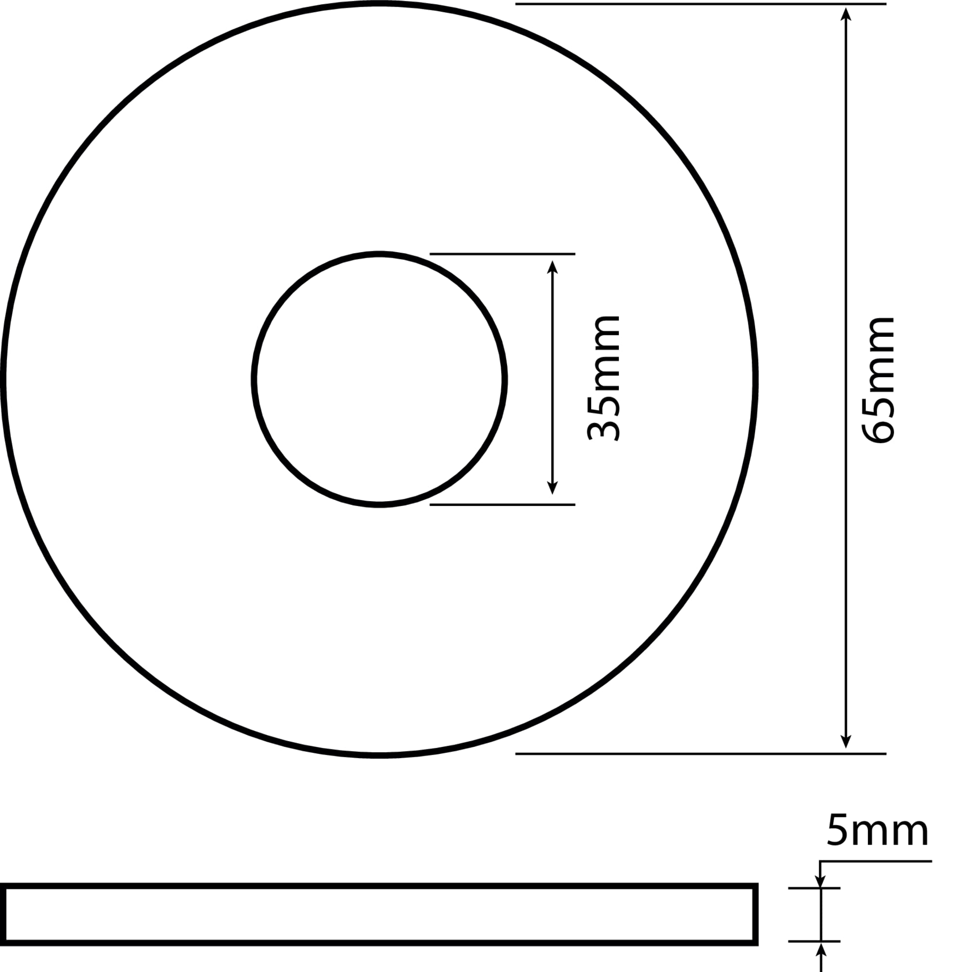 SOMATHERM FOR YOU CJ610 Valve Seal 35 x 65 x 5 YOU-CJ610-flush Mechanism Dimensions: 35x65x5, Gray, 35 millimètres - Image 4