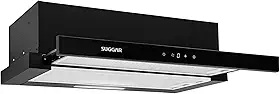 SUGGAR DEPURADOR DE AR SLIM TOUCH DE EMBUTIR 60CM PRETO 220V DE62THPT