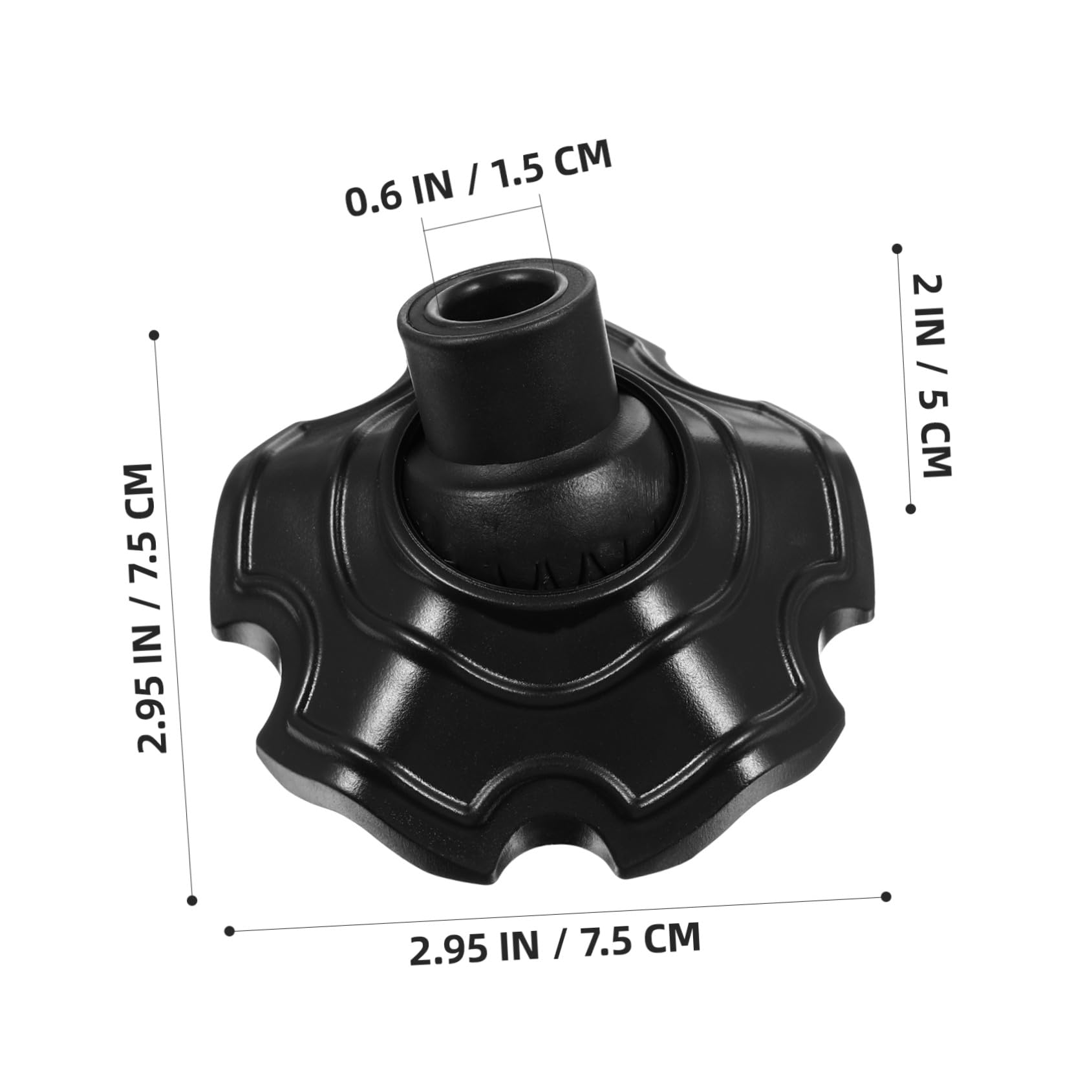 Abaodam Protège-Pieds Lors de Chaise de Camping en Plastique Noir Lot de 4, Facile à Installer, Forme Palmes de Grenouille, Protection Antidérapante pour Table et Chaise en Extérieur