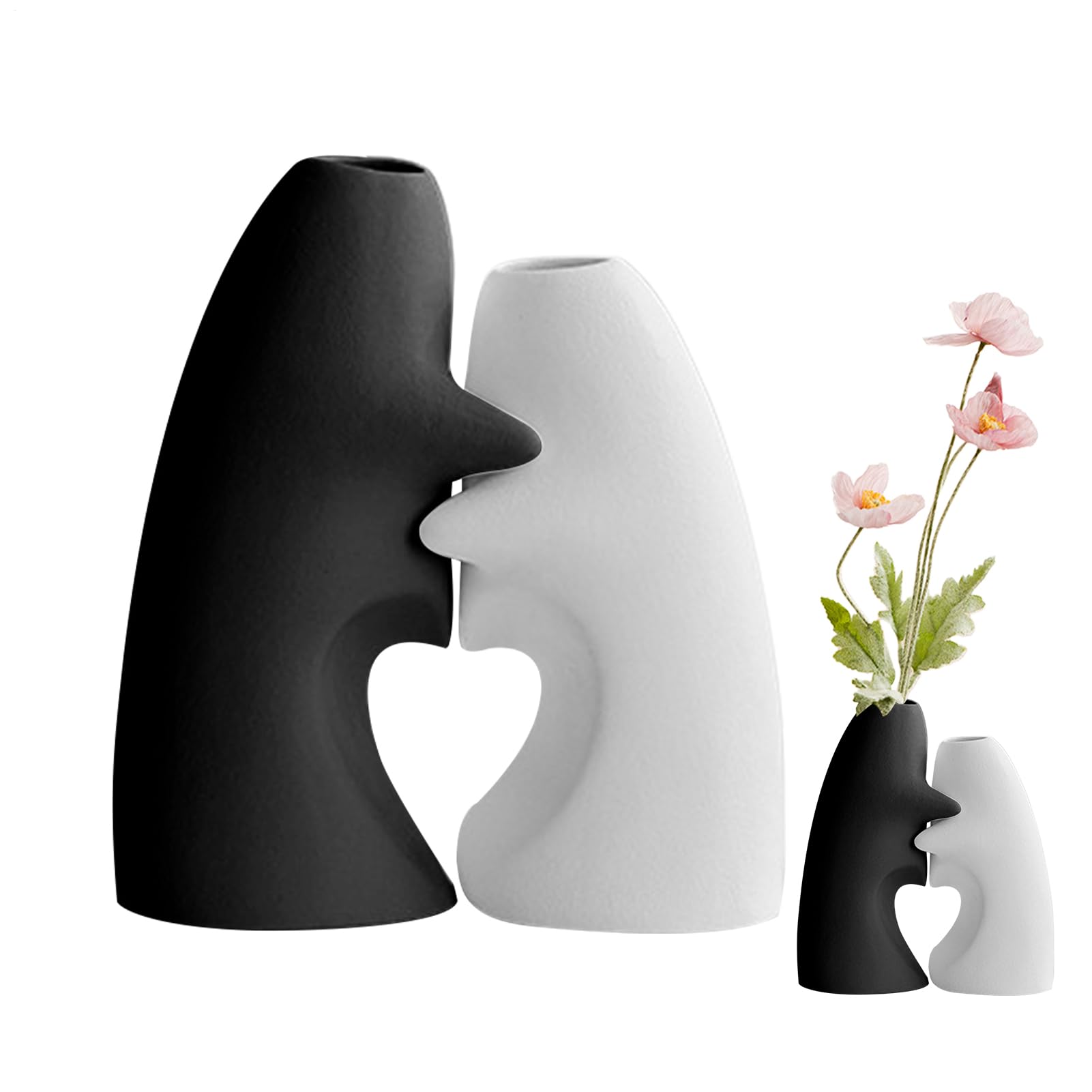 Vase en céramique stable pour grand bouquet et décoration de table stable