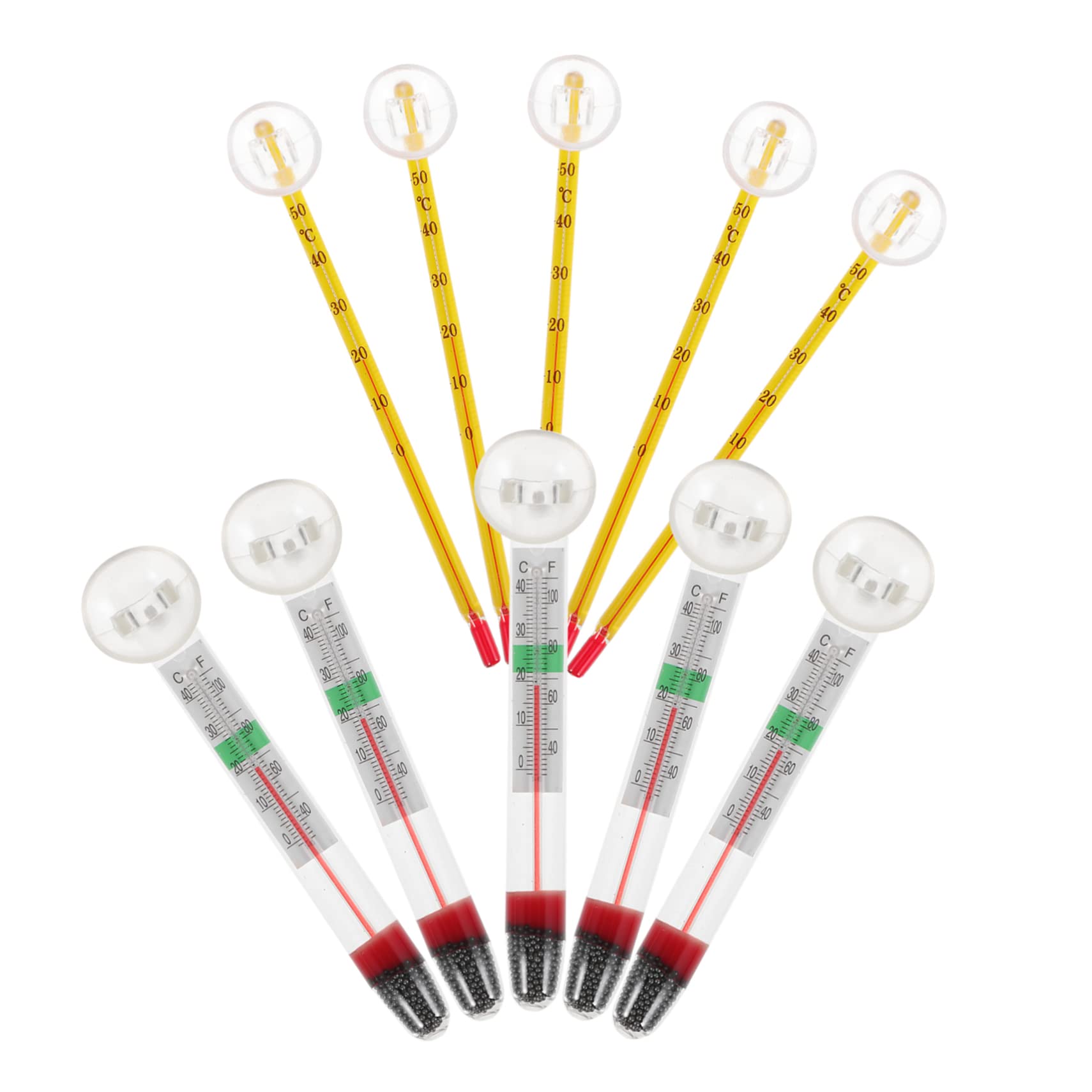 ifundom 2 Set Termometro Per Acquari Accessori Temperatura Profondo Termometri Digitali Termometro Per Vasca Acquario Termometro Del Serbatoio Del Pesce Bicchiere 10 Pezzi*2