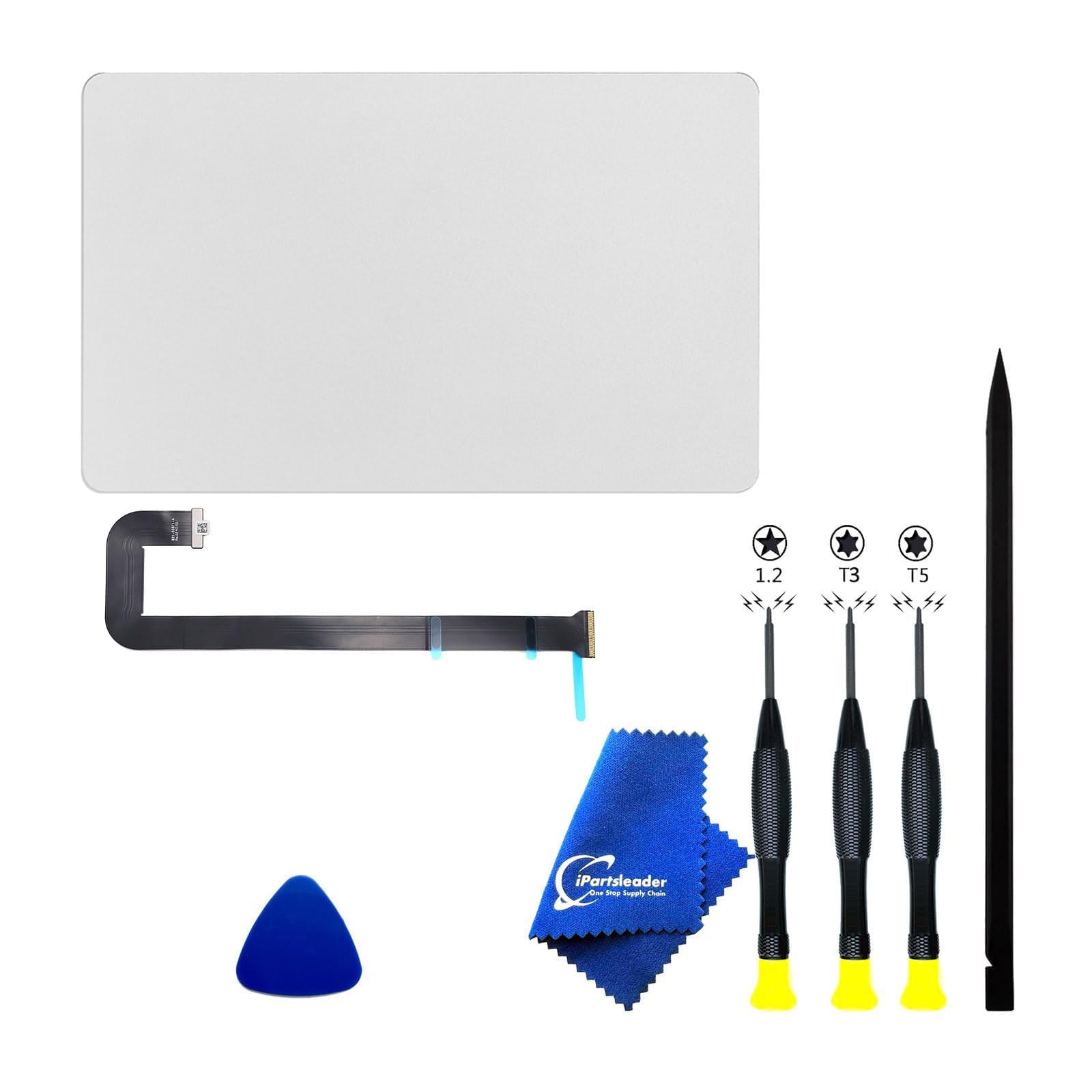 iPartsleader A2681 Ersatz-Trackpad für MacBook Air (Retina, 13 Zoll, M2, 2022) Force-Touch-Touchpad mit Kabel 661-26203 821-03871-A EMC 4074 (Silver)