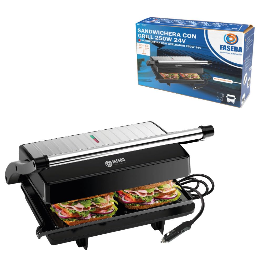 Grill sandwichera plancha for truck, FASEBA CON GRILL 250W 24V
