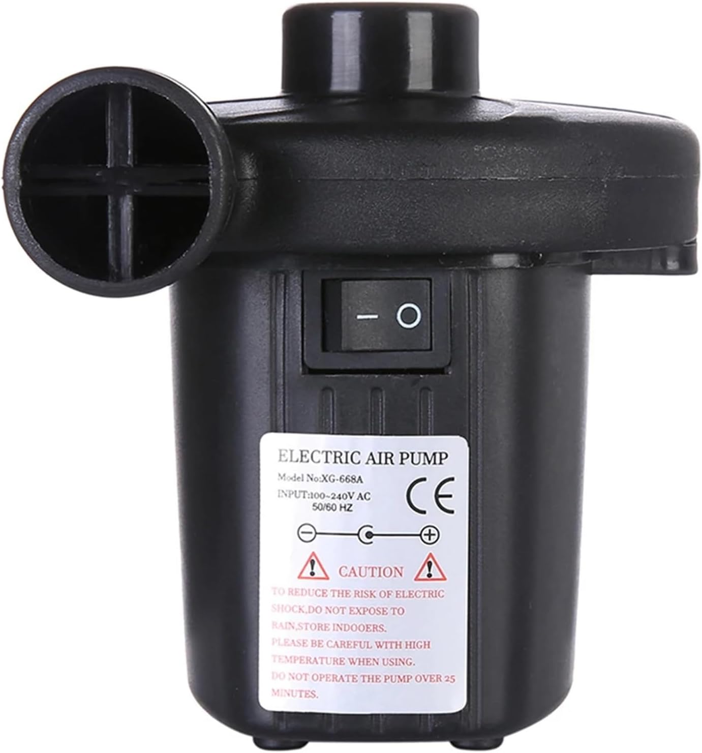 1pc 2 in 1 Air Filling Inflator 220V Air Extraction Pump with Nozzles Household Lightweight Multipurpose