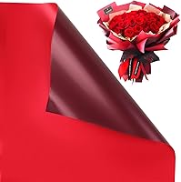 Vista 12 de CCINEE 20 hojas de papel de regalo de flores de doble cara, impermeable, material de embalaje de flores frescas, suministros de ramo de floristería