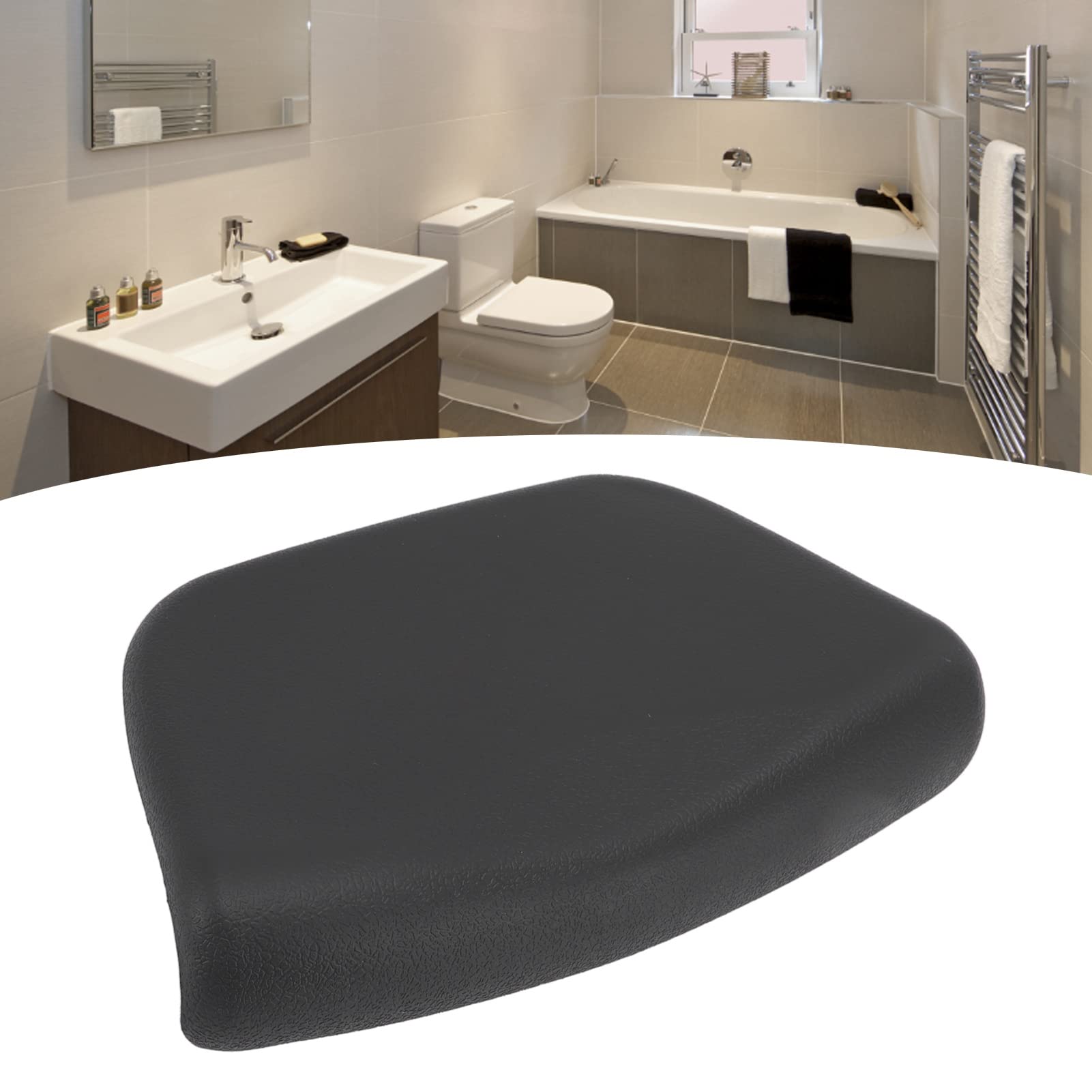 Almohadas de Baño de Spa, Almohadas de Baño de Cuero PU Impermeables Soporte para el Cuello Almohadilla de Reposacabezas con Ventosas para Baño en el Hogar Bañera Bañera de Hidromasaje Spa