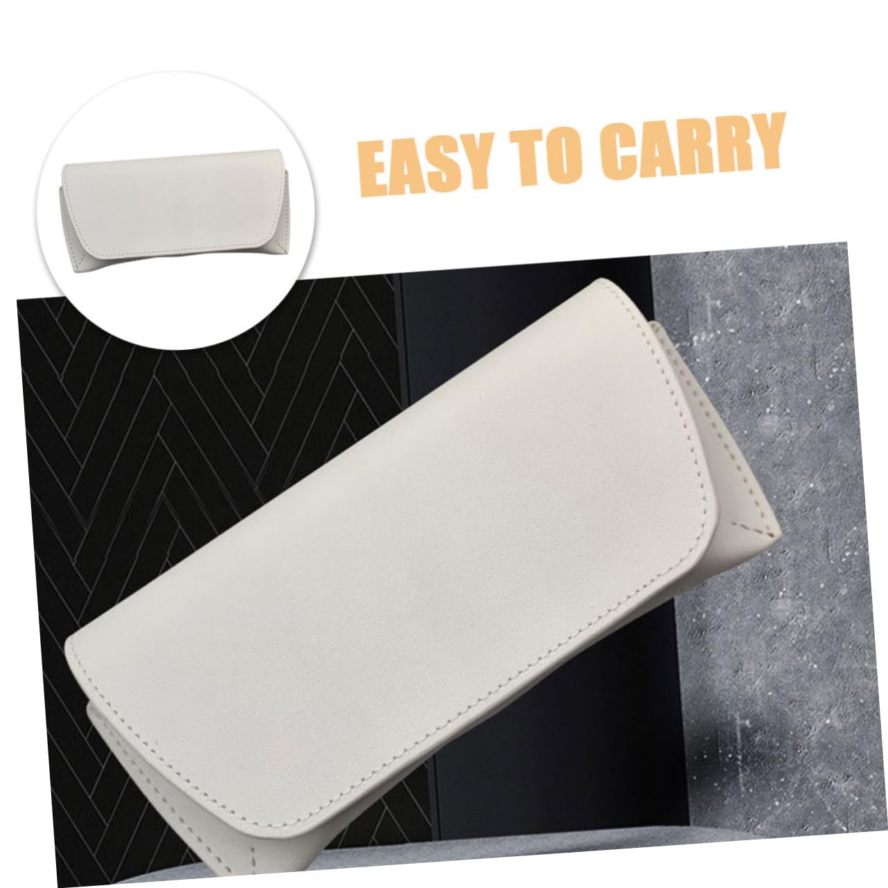 Veemoon Housse De Protection Pour Lunettes Pochette Pour Lunettes De Soleil Mince Sac Portable En Lisant Étui Des Lunettes De Voyage Mignon Étui à Lunettes Cas Verres Blanche Pvc