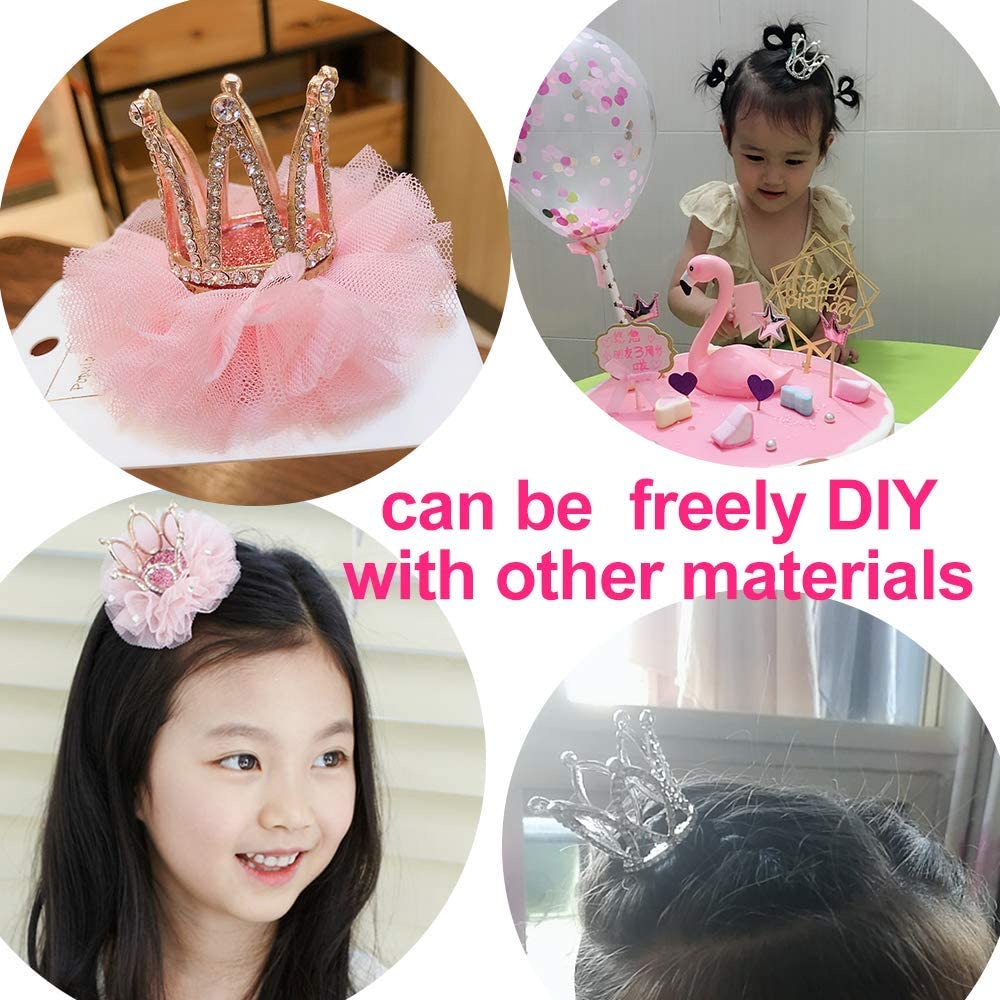 60Pcs Crown Cake Topper Mini Baby Crown Queen Crown Small Princess Headpiece Cake Decoration For Baby Shower Decor - View #7