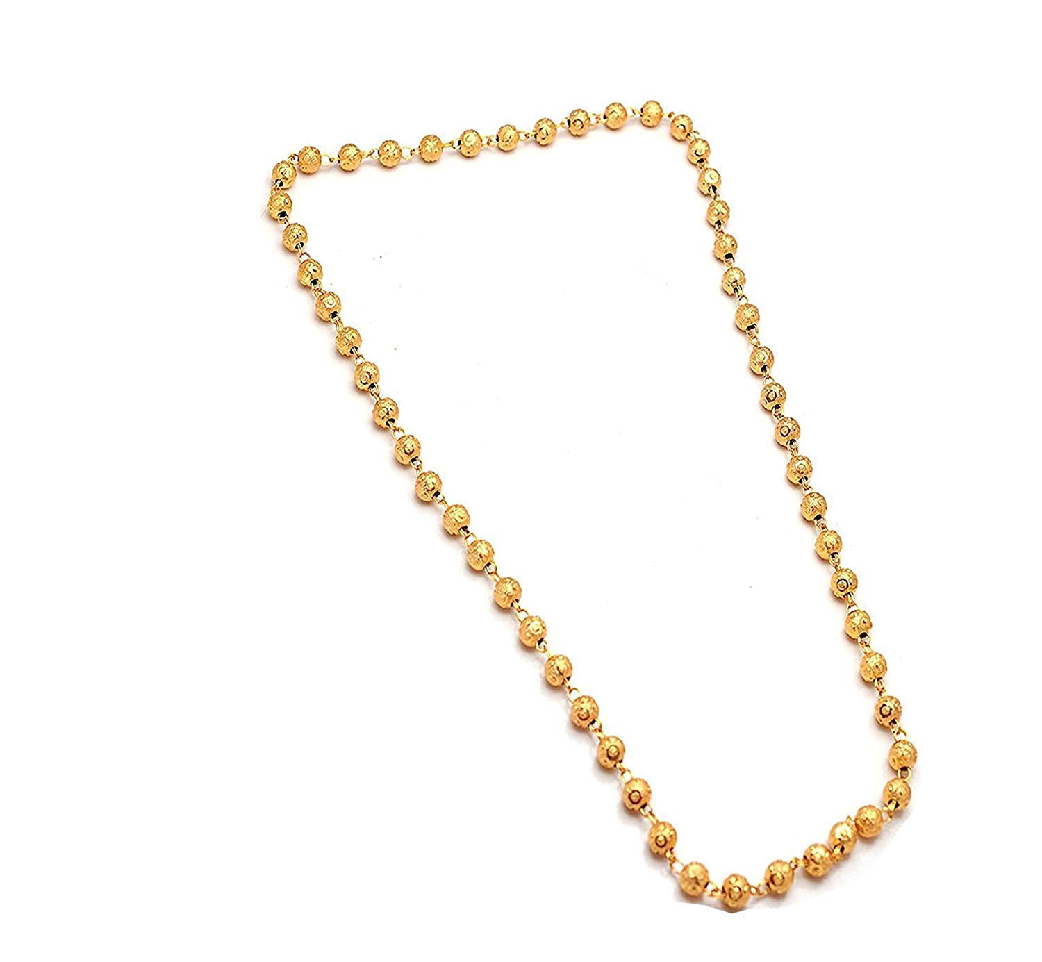 AFJ GOLD One Gram Micro Gold Plated Traditional Designer copper Yellow Chain for Women (24 inch) (B07KN4Y93C) Amazon Price History, Amazon Price Tracker