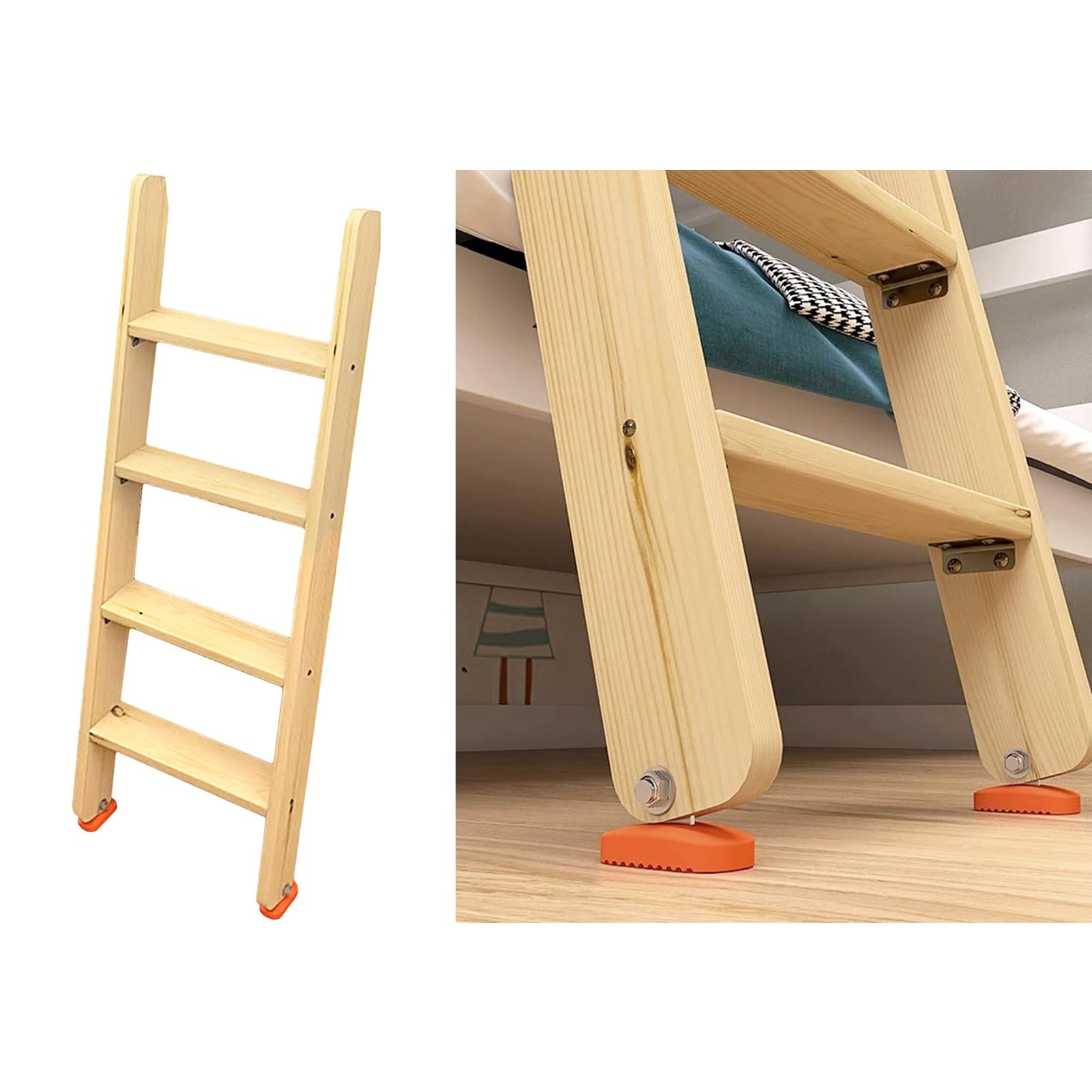 Échelle de lit superposé universelle pour éviter les glissements sur sol lisse