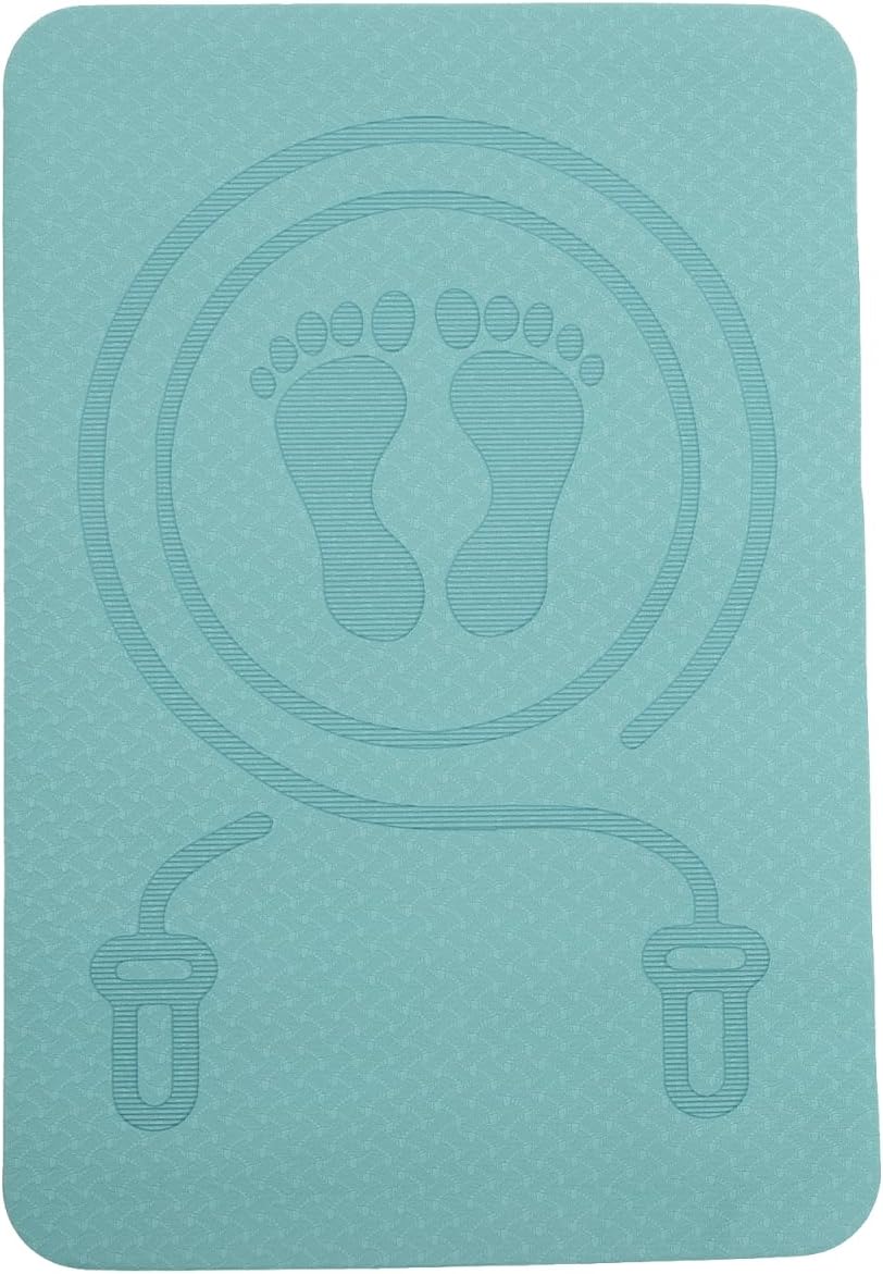 Kisangel Anti-Slip TPE Jump Rope Mat - Shock-Absorbing, Sound-Insulating Skipping Pad for Indoor Workouts, Yoga & Pilates