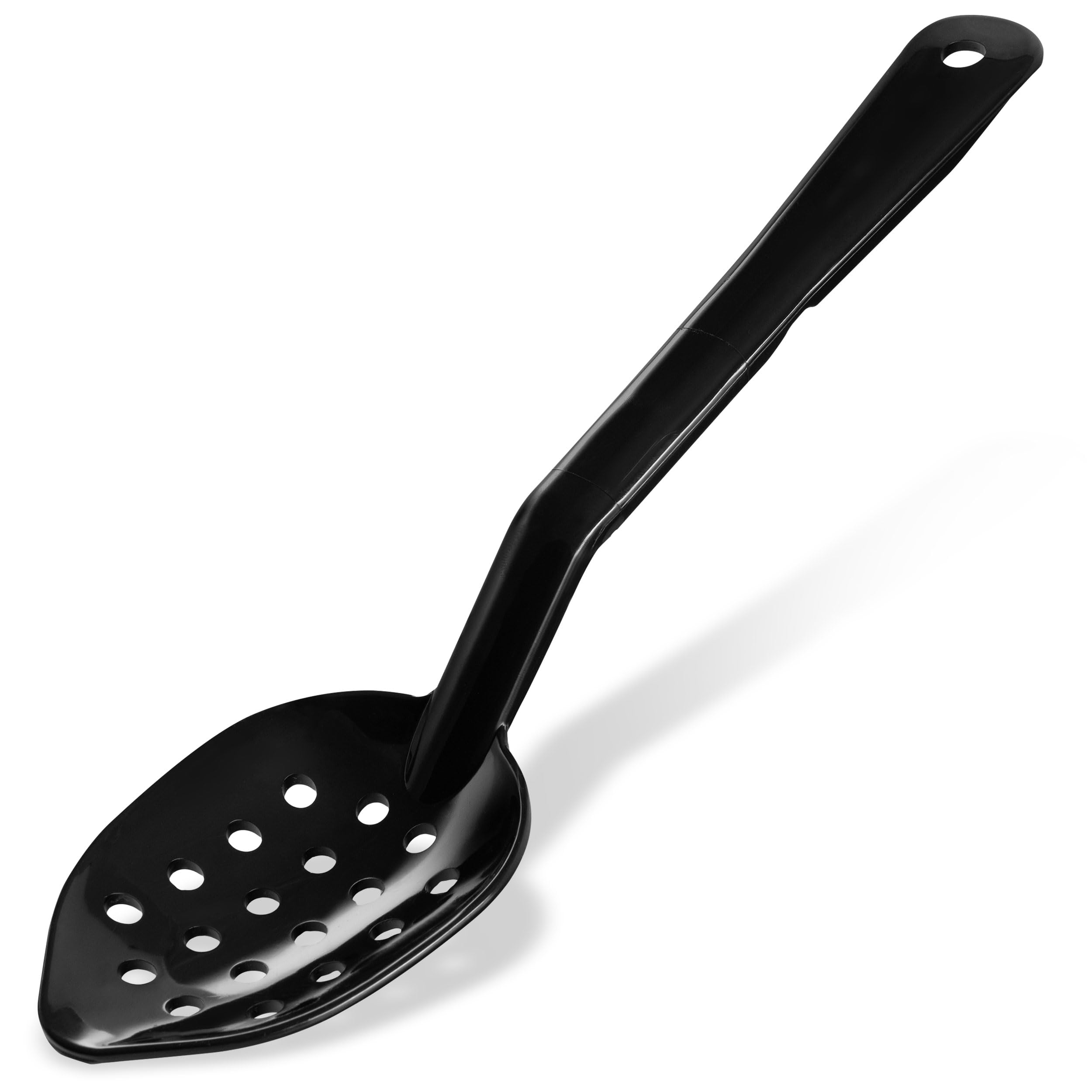Utopía ca442603 cuchara de servir, perforado, utensilios de cocina, alto calor, 13,5 ", 34 cm, negro (Pack de 12)