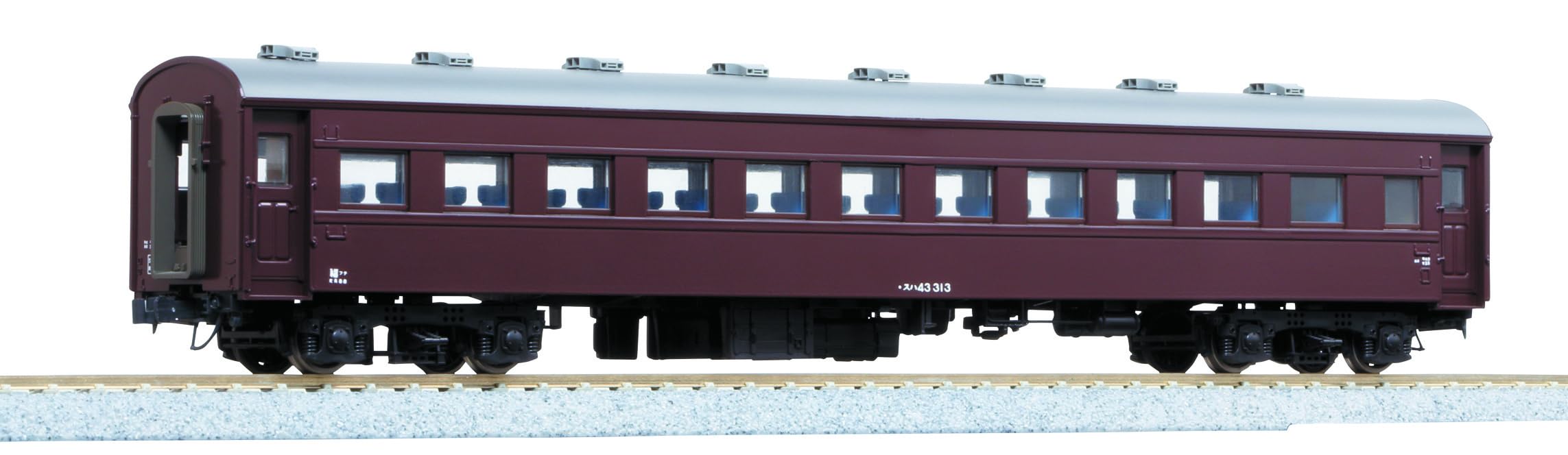 KATO HO Gauge Suha 43 Brown Train Model Passenger Car 1-506
