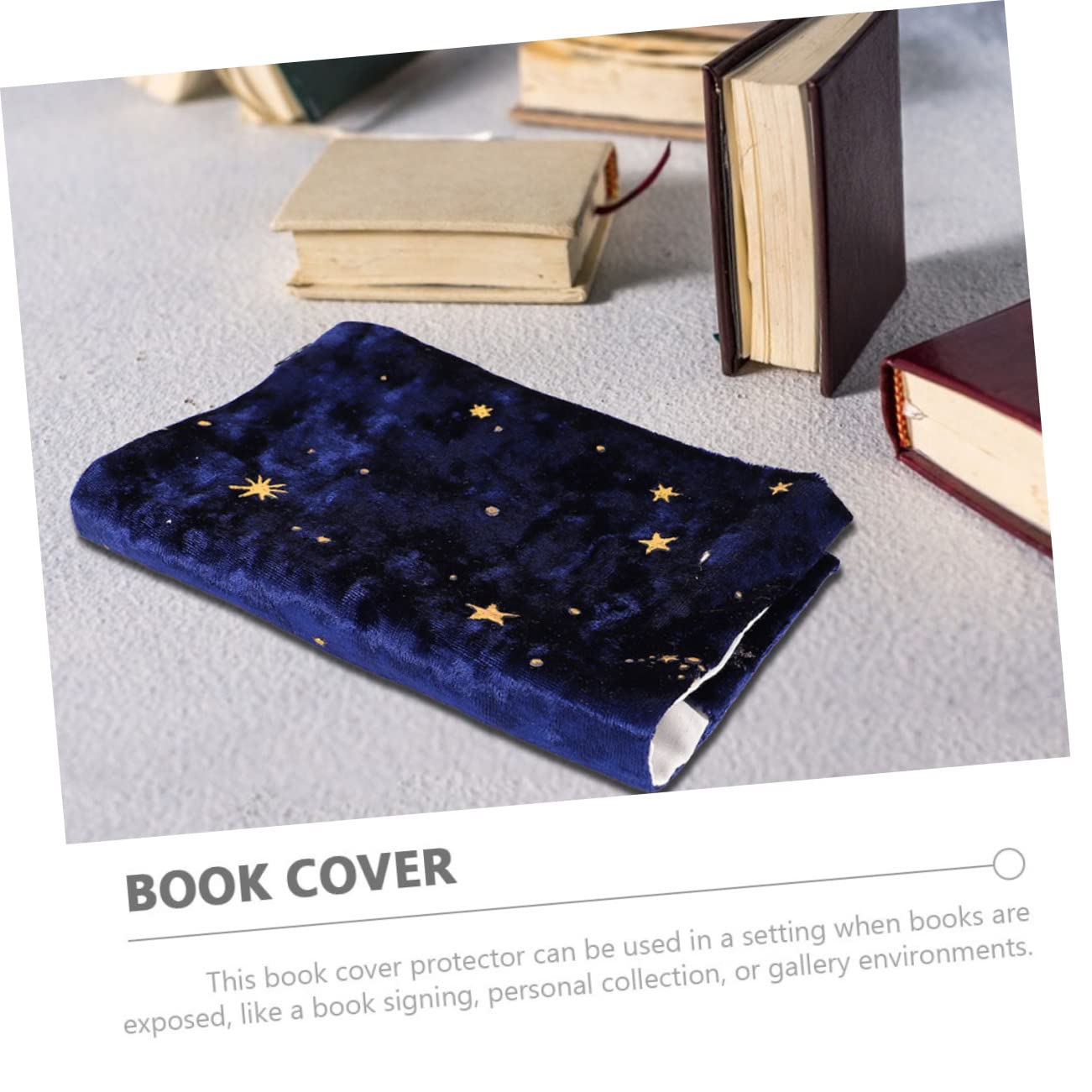 NUOBESTY 5pezzi Copertina Per Libri Tessuto Di Protettiva e Decorativa Per Libri Di Testo e Taccuini Design Elegante Scuro Facile Da Indossare e Pulire Perfetta Per Amanti Della Lettura
