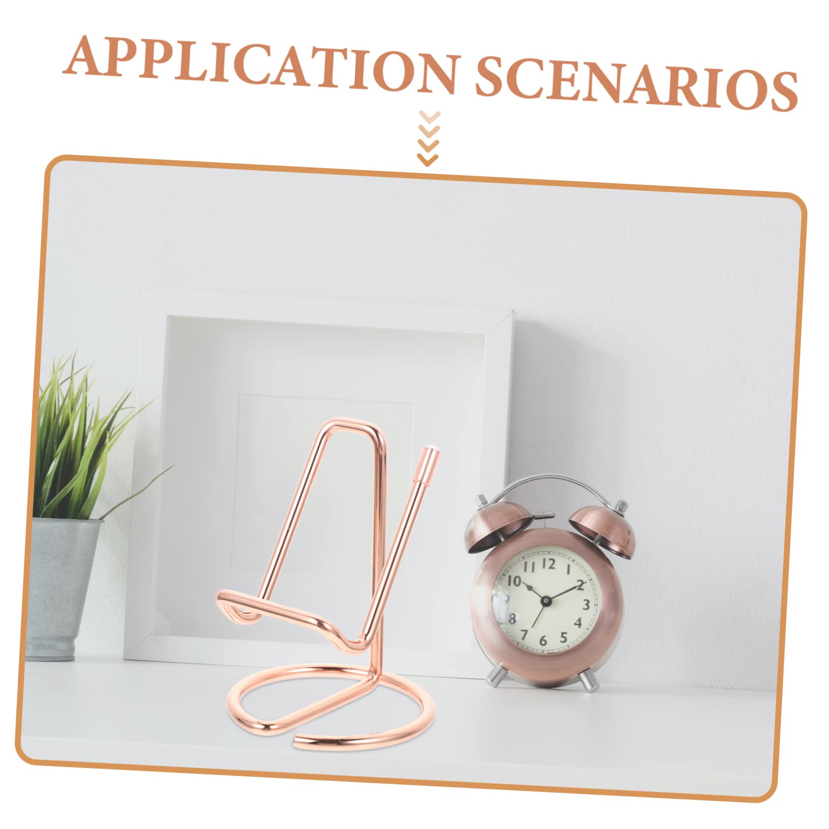 Supporto per Telefono da Scrivania 2 Pezzi in Metallo Rosa, Dock Compatto e Stabile per Smartphone e Tablet, per Uso Domestico e Ufficio