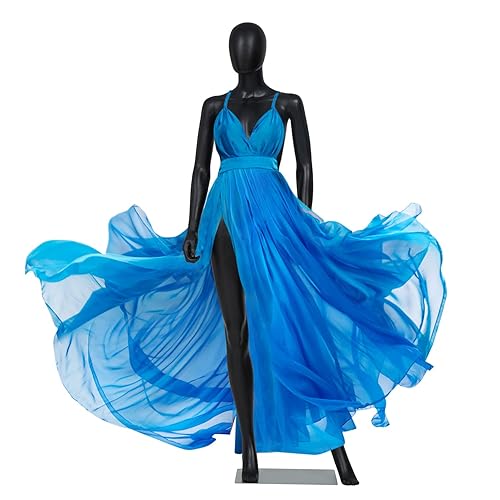 Kinfant Maniquí femenino para mostrar la forma del vestido, soporte de torso de maniquí realista de cuerpo completo para tiendas de ropa al por