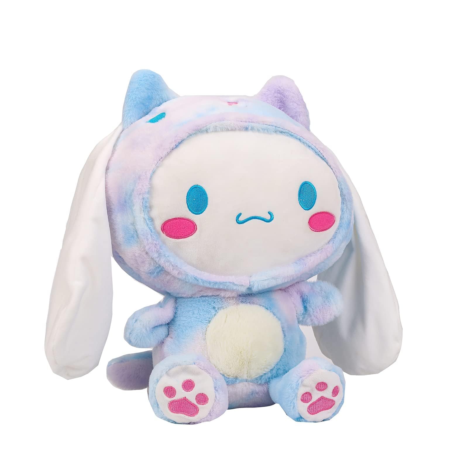Cinnamoroll Plush Toy 37cm, 14.5'' Kawaii Cartoon Starry Eyes Cinnamoroll Doll Plush Toy Gifts for Boys Girls, Children's Day Gift (Multicolor) (Multicolor)