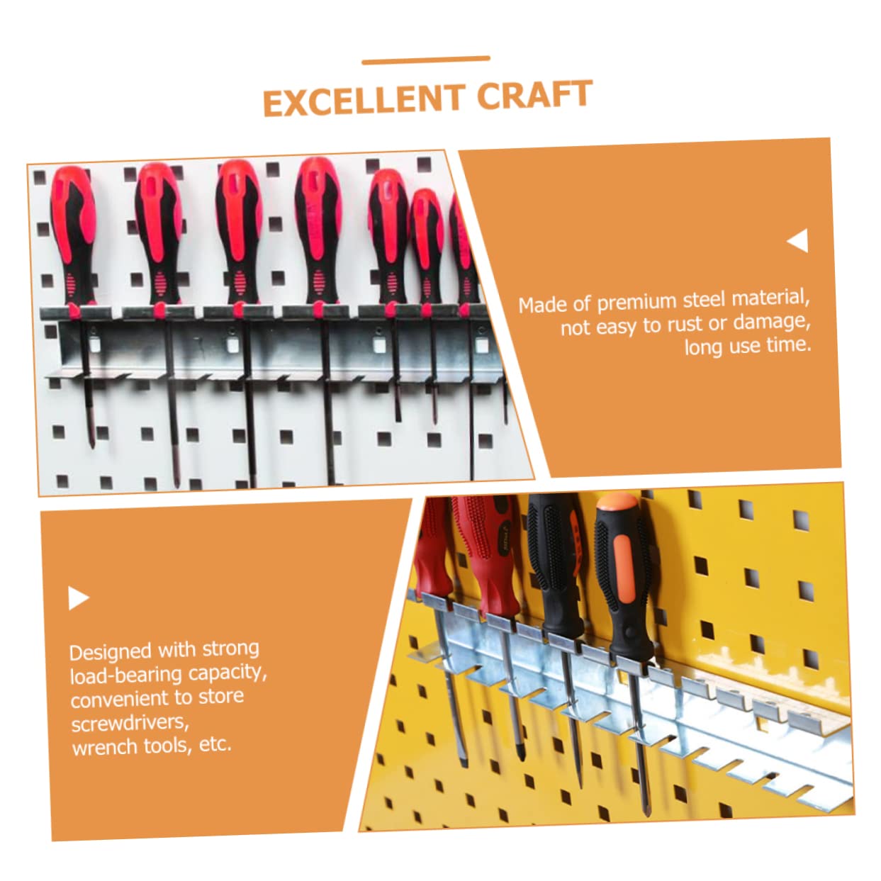 FUNOMOCYA Multi-Ring Screwdriver Organizers Tool Holder Rack for Plier Organizers Hand Tools Storage