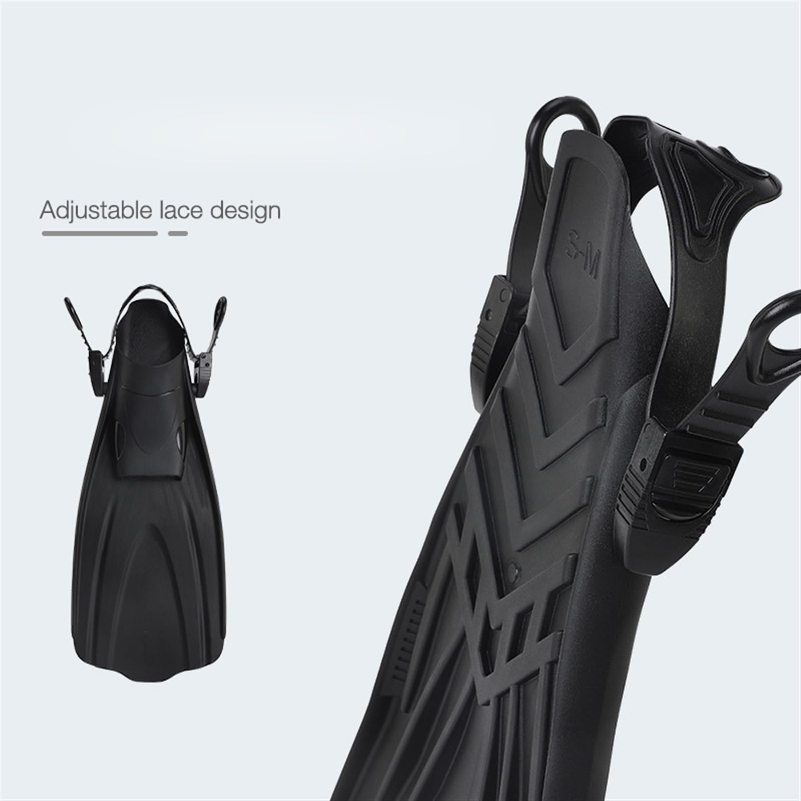 Taucherflossen Schwimmflossen Professionelle Schnorchelausrüstung Schwimmflossenschuhe Verstellbare Flossen for Erwachsene Tauchflossen