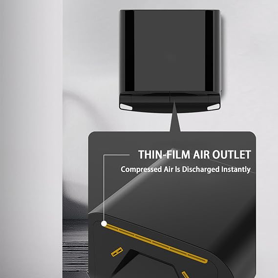 Electric Hand Dryer,Modunful Compact Hand Dryer Home Bathroom Automatic Hand Dryer,Infrared Sensor no Touch Operation,Easy and Fast Installation,for Home Restroom Gold