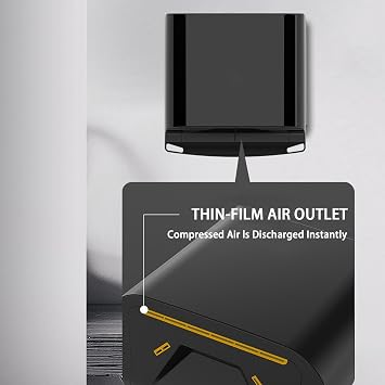 Electric Hand Dryer,Modunful Compact Hand Dryer Home Bathroom Automatic Hand Dryer,Infrared Sensor no Touch Operation,Easy and Fast Installation,for Home Restroom Gold