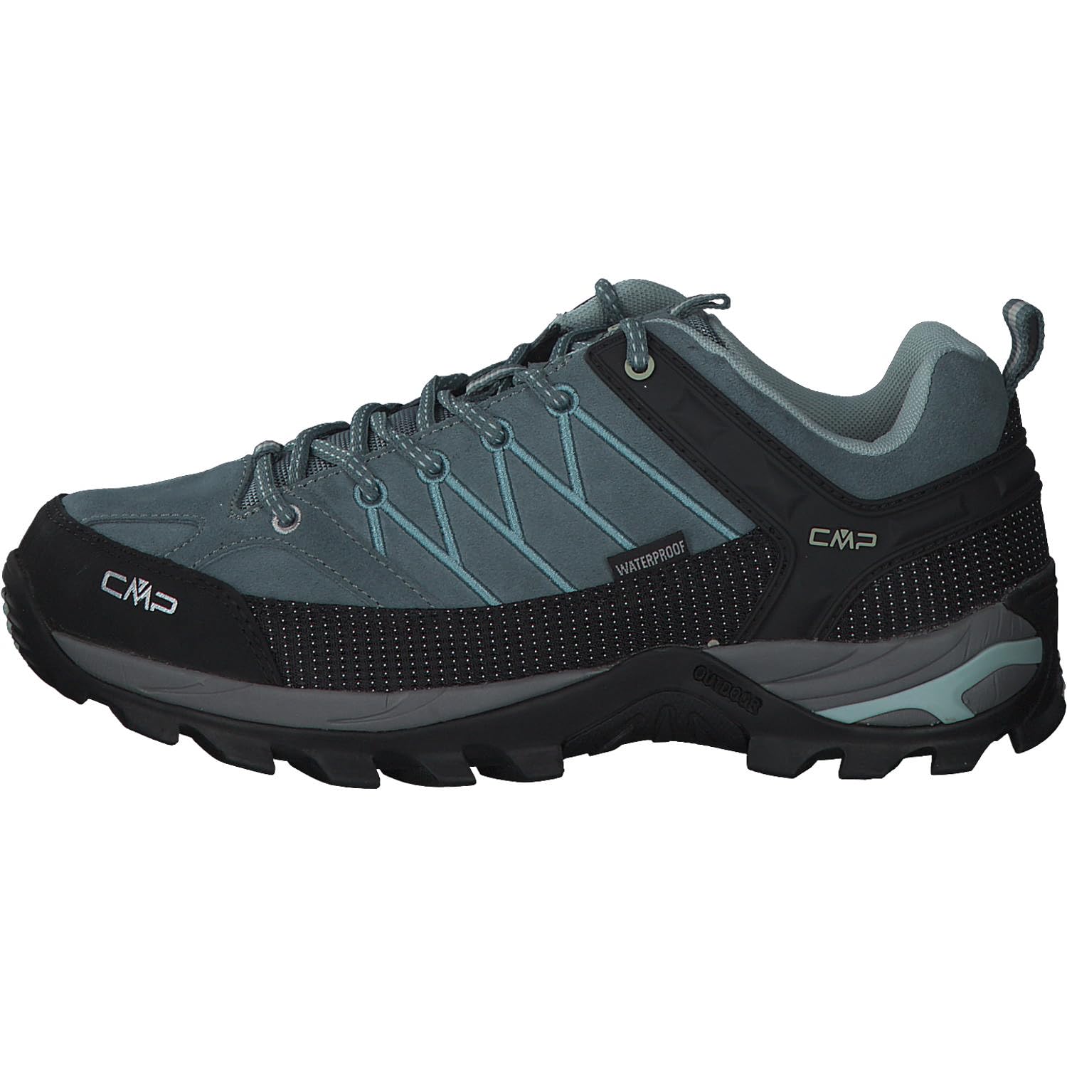 CMP Rigel Low Wmn Trekking Shoes Wp Damen Wanderschuhe, Grün Mineral Green, 38 EU