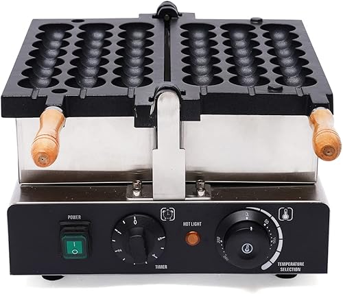 Miniatura 10 de Máquina eléctrica antiadherente comercial de 1750 W, 4 piezas, máquina para hacer waffles redondas, mini máquina para hacer gofres, máquina de
