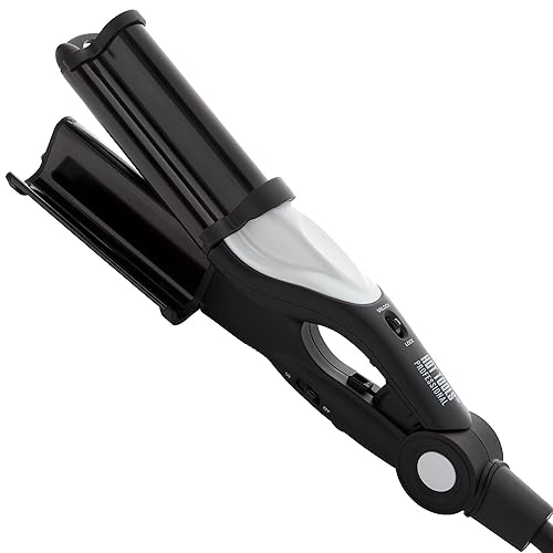 Hot Tools Pro Artist Nano Ceramic Deep Waver | Combate el encrespamiento y añade brillo masivo para olas playeras