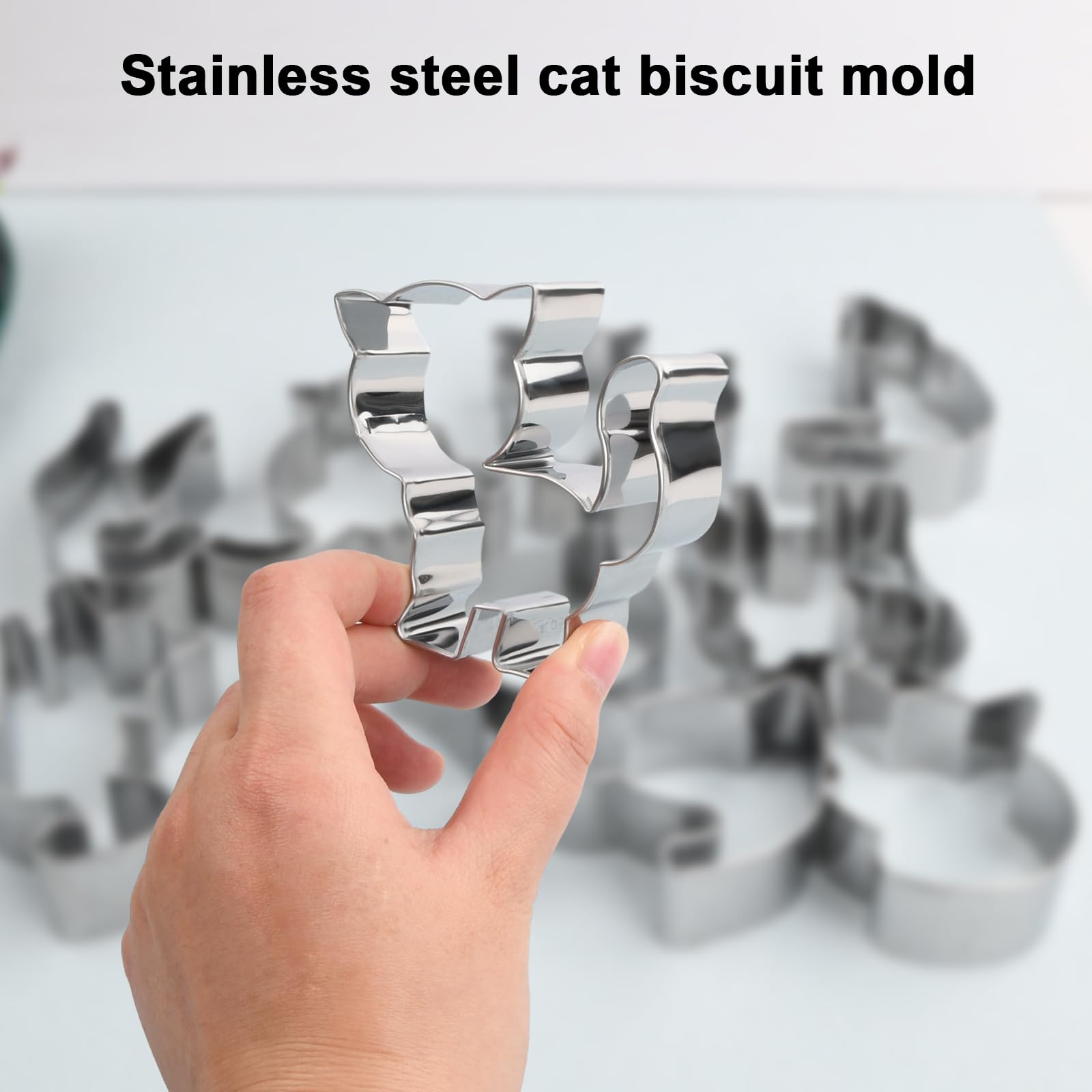 Gracalaza Set Da 3 Tagliabiscotti In Acciaio Inox Per Biscotti, Sandwich E Fai Da Te - Formine Per Pasta E Torte - Ideali Per Decorazioni Di Compleanno E Natale - 3