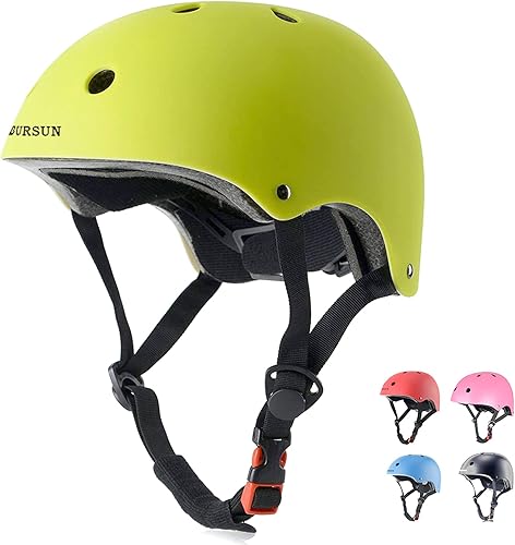 Miniatura 77 de BURSUN - Casco de bicicleta para niños con ventilación y ajustable, para niños de 2 a 14 años, casco multideportivo para patineta, patinaje