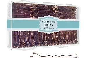 300Pcs Brown Bobby Pins For Hair, Say Goodbye to Messy Hair!